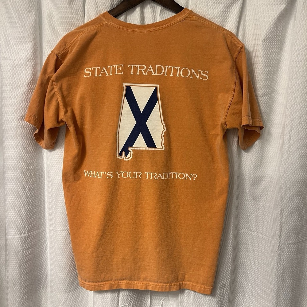 Comfort Colors State Traditions Alabama Orange "What's Your‎ Tradition" MEDIUM